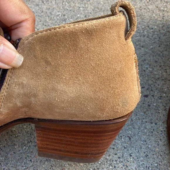 🐬 Frye Sacha Moto Shootie Tan Suede  Boot - Picture 12 of 15